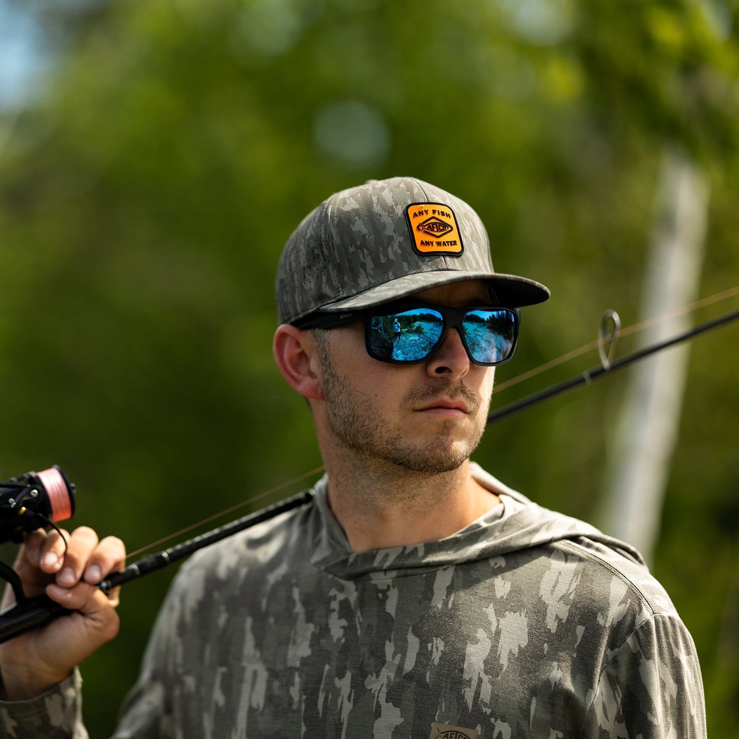 Mens Ocean Bound Hooded Performance Shirt - AFTCO