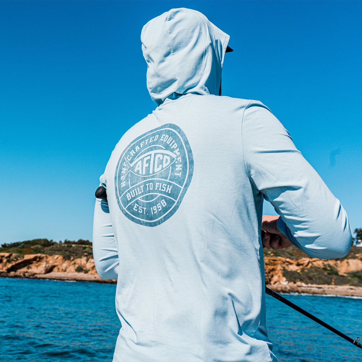 Mens Ocean Bound LS UPF Fishing Shirts - AFTCO