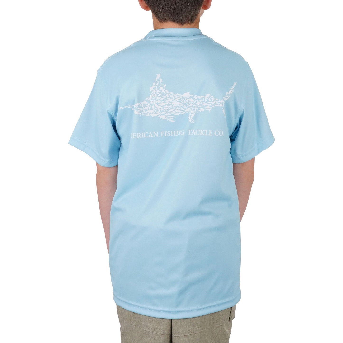 Kids Kids Jigfish Jig Fishing Short Sleeve Shirt - AFTCO