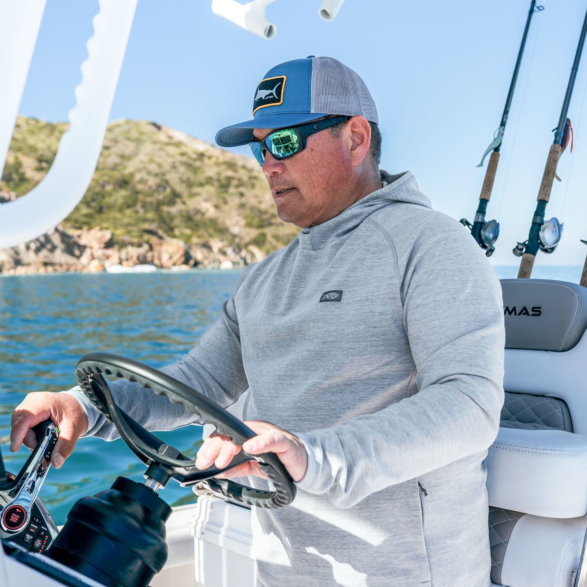 Mens Coastal Layer Pullover Hoodie - AFTCO