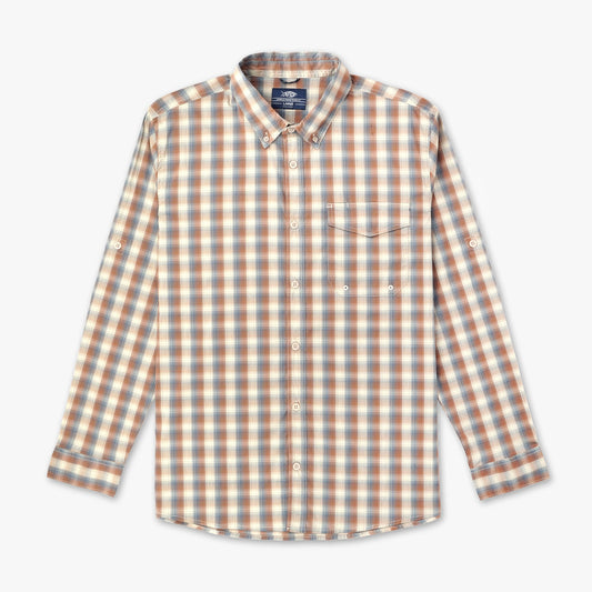 Mens Portside LS Button Down Fishing Shirt - AFTCO