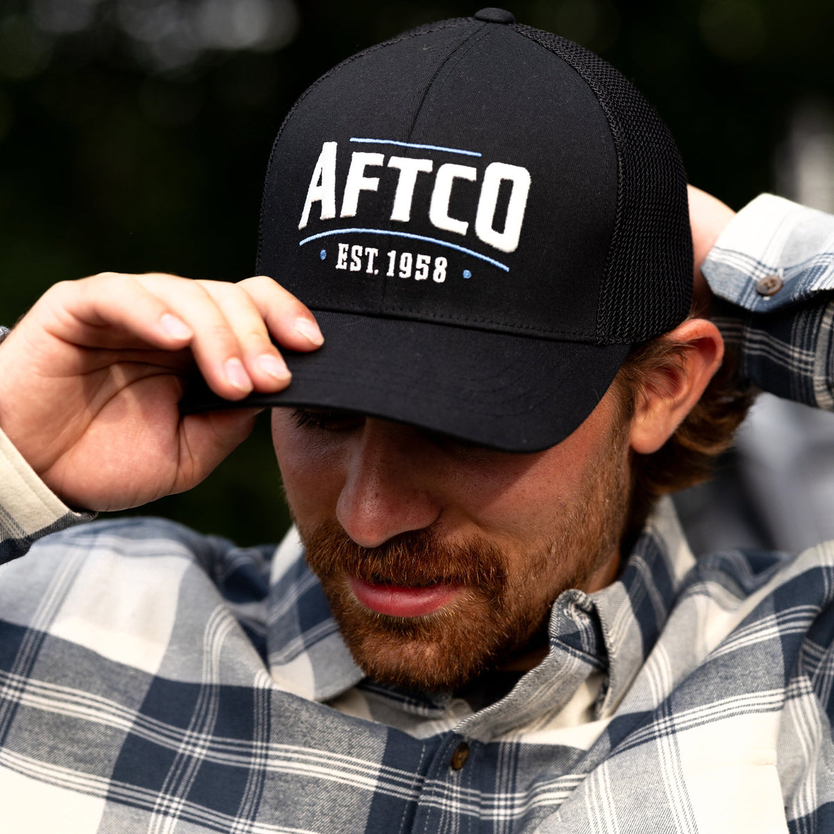 Mens Tidal Trucker Fishing Hat Snapback - AFTCO