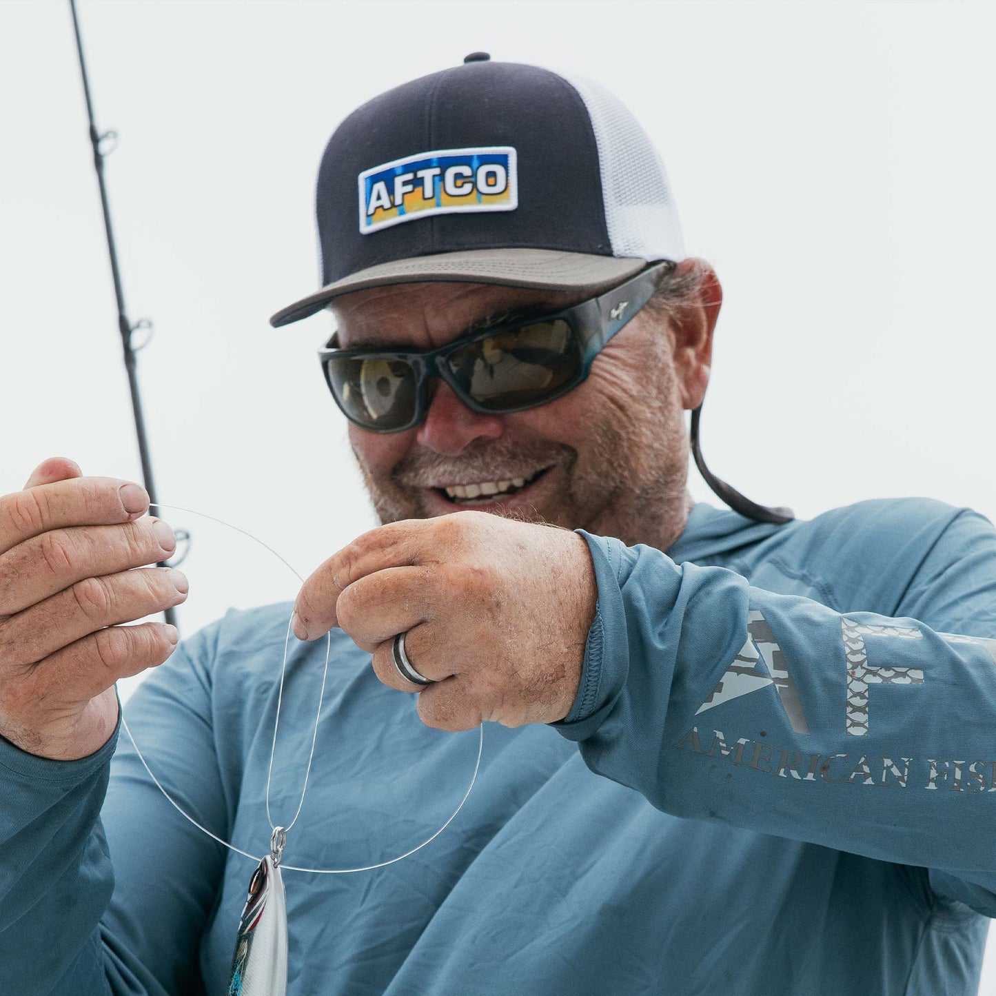 Mens Boss Fishing Trucker Hat - AFTCO
