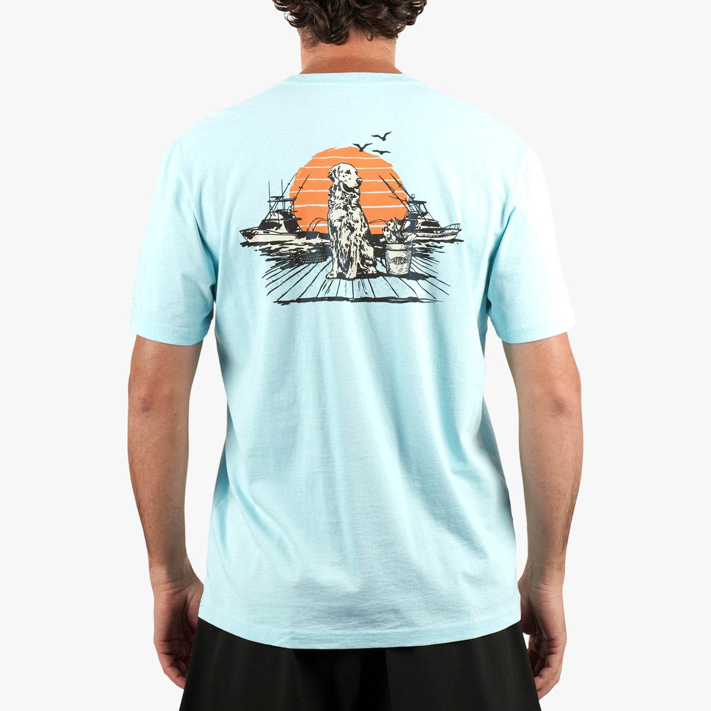 Mens Bucket SS Fishing Tee Shirt - AFTCO