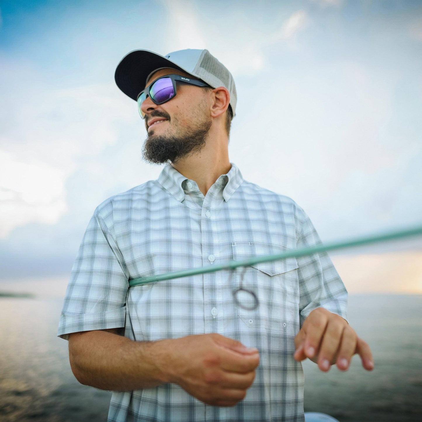 Mens Portside SS Vented Fishing Shirt - AFTCO