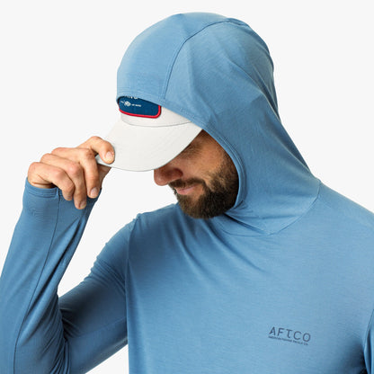 Mens Tailwind Long Sleeve Hooded Sun Protection Shirt - AFTCO