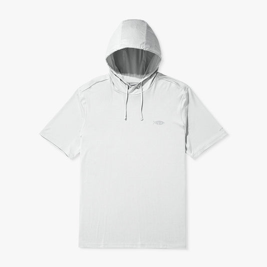 Mens Samurai Short Sleeve Hooded Sun Protection Shirt - AFTCO