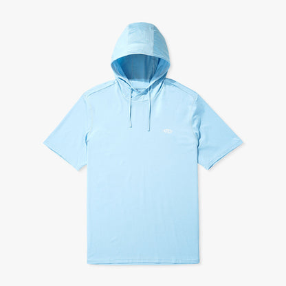 Mens Samurai Short Sleeve Hooded Sun Protection Shirt - AFTCO