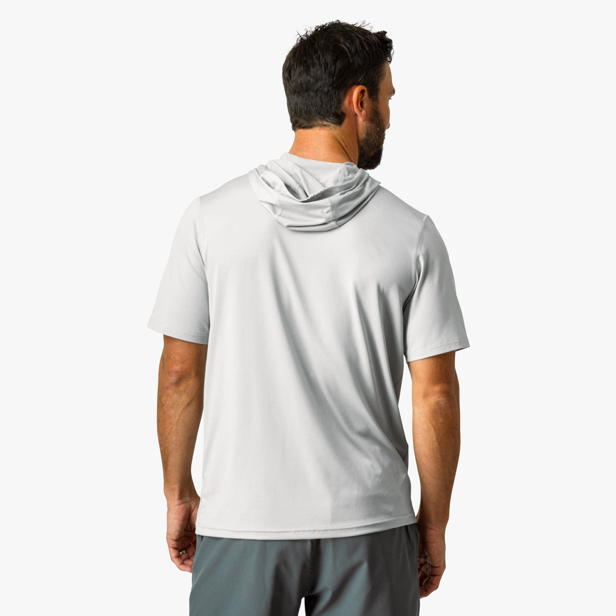 Mens Samurai Short Sleeve Hooded Sun Protection Shirt - AFTCO