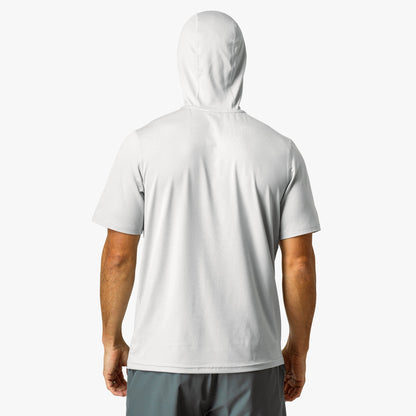 Mens Samurai Short Sleeve Hooded Sun Protection Shirt - AFTCO