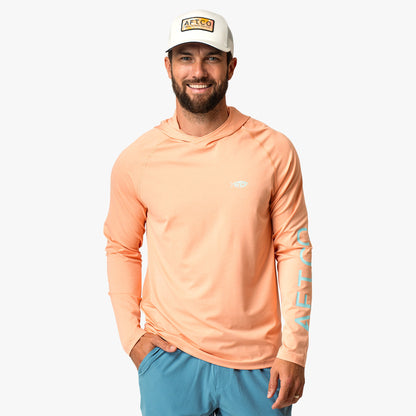 Mens Samurai Long Sleeve Sun Protection Hoodie - AFTCO