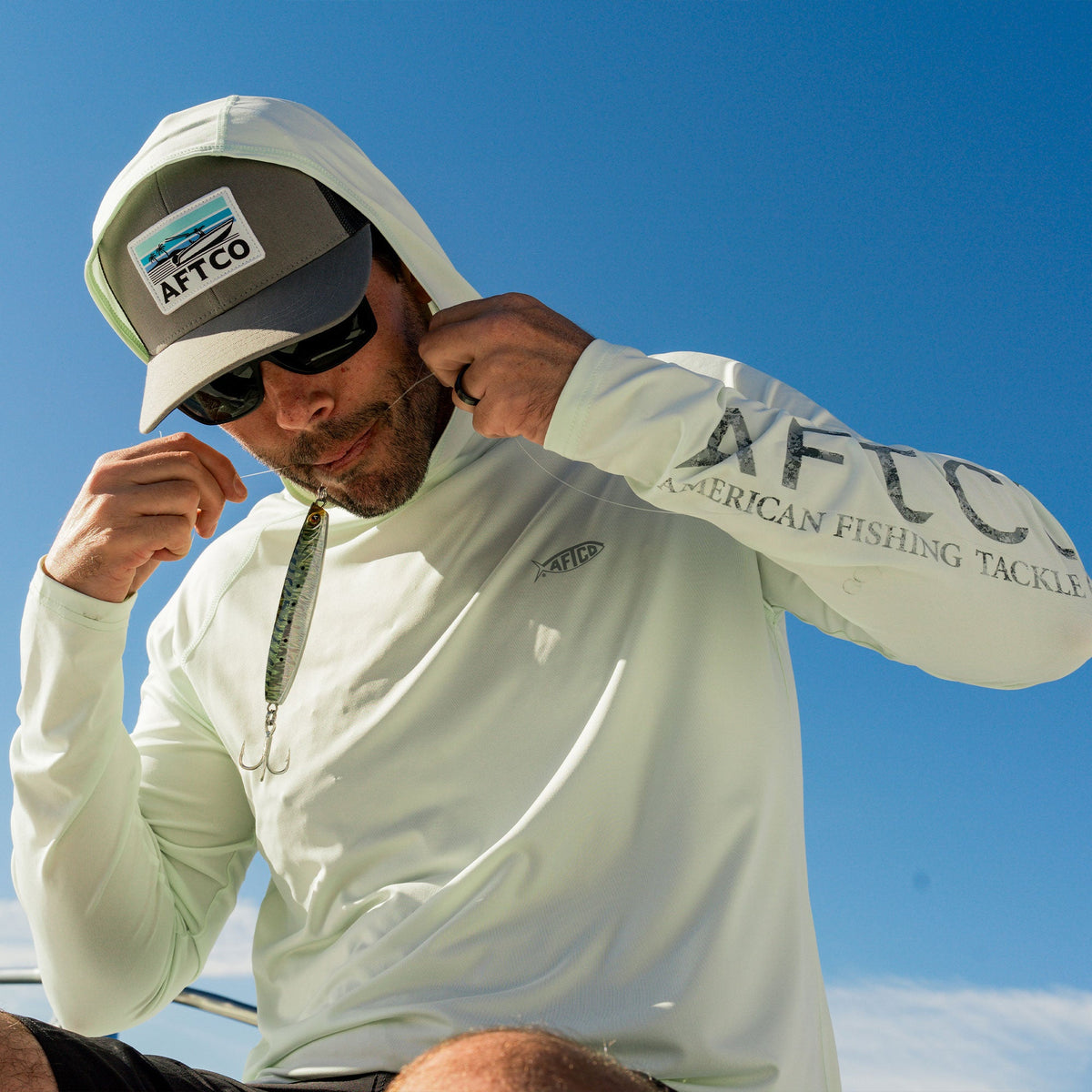 Mens Samurai Long Sleeve Sun Protection Hoodie - AFTCO