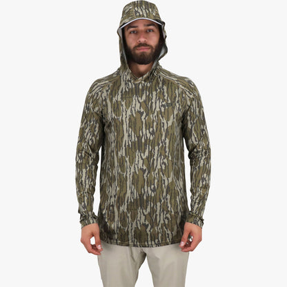 Mens Mossy Oak® Camo Performance Hood - AFTCO