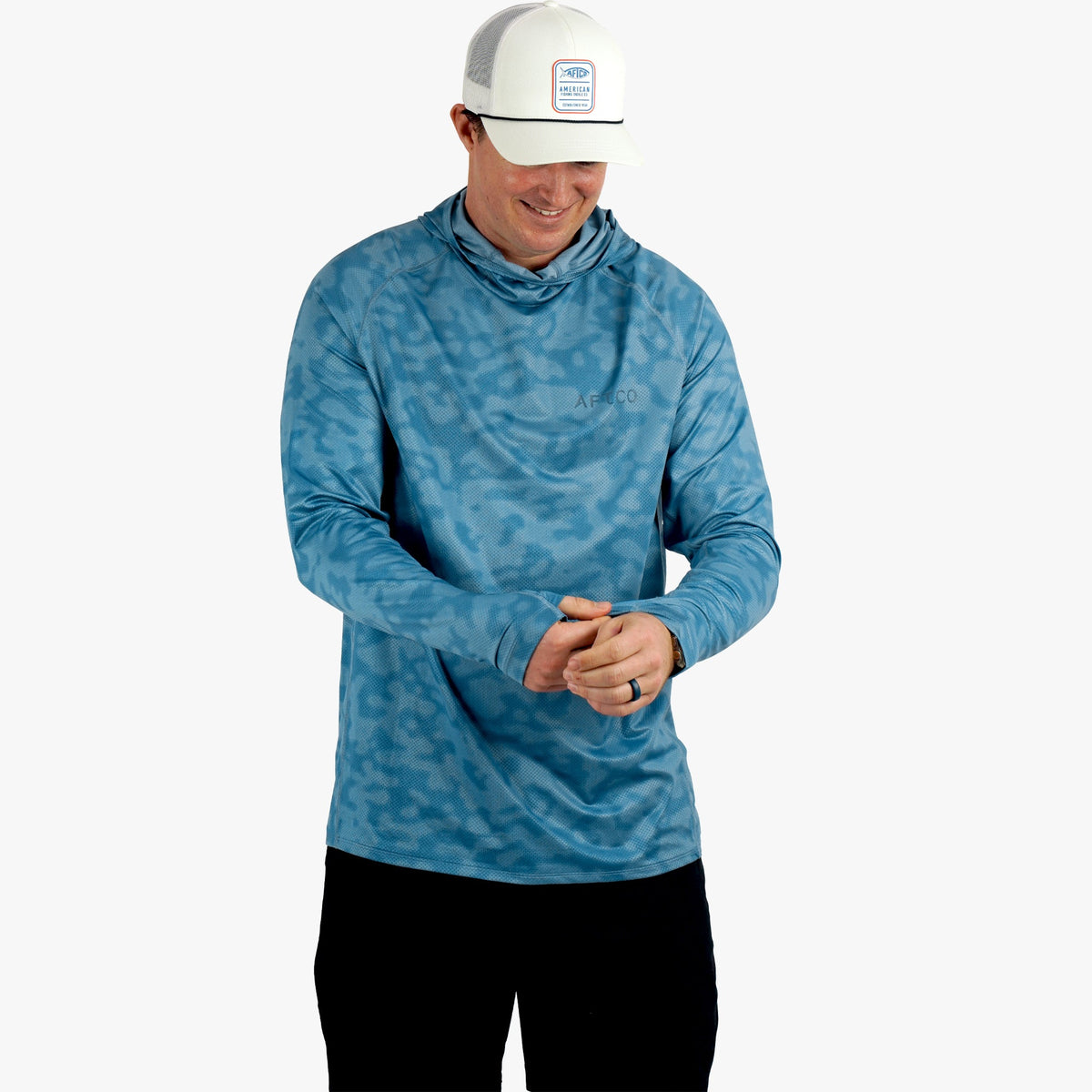 Mens Adapt Phase Change Hooded Fishing Shirt - AFTCO