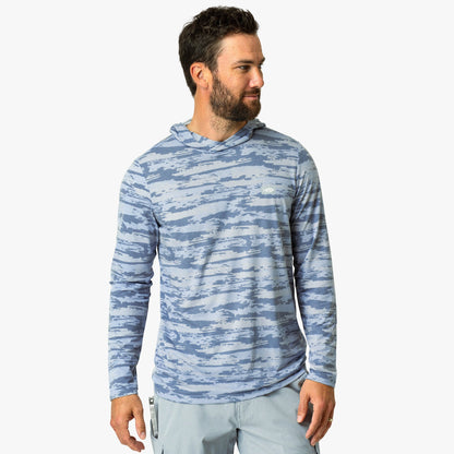 Mens Ocean Bound Hooded Performance Shirt - AFTCO