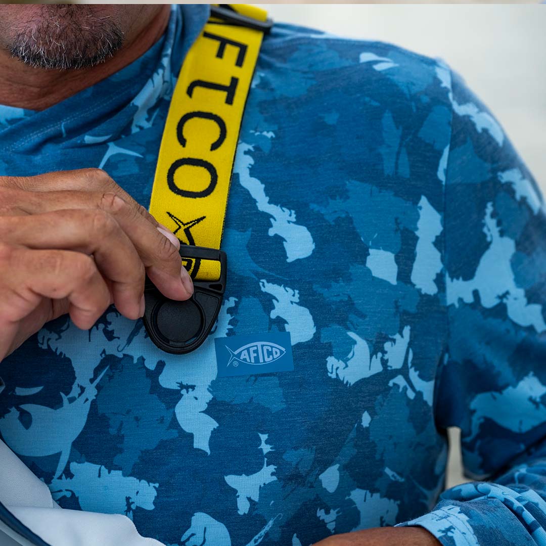Mens Ocean Bound Hooded Performance Shirt - AFTCO