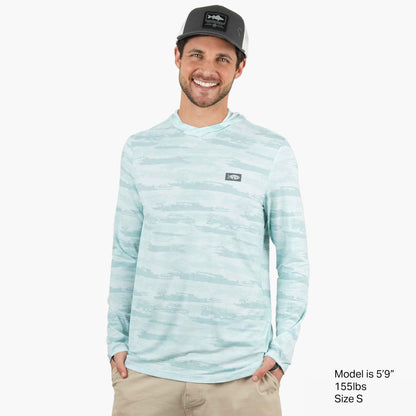 Mens Ocean Bound Hooded Performance Shirt - AFTCO