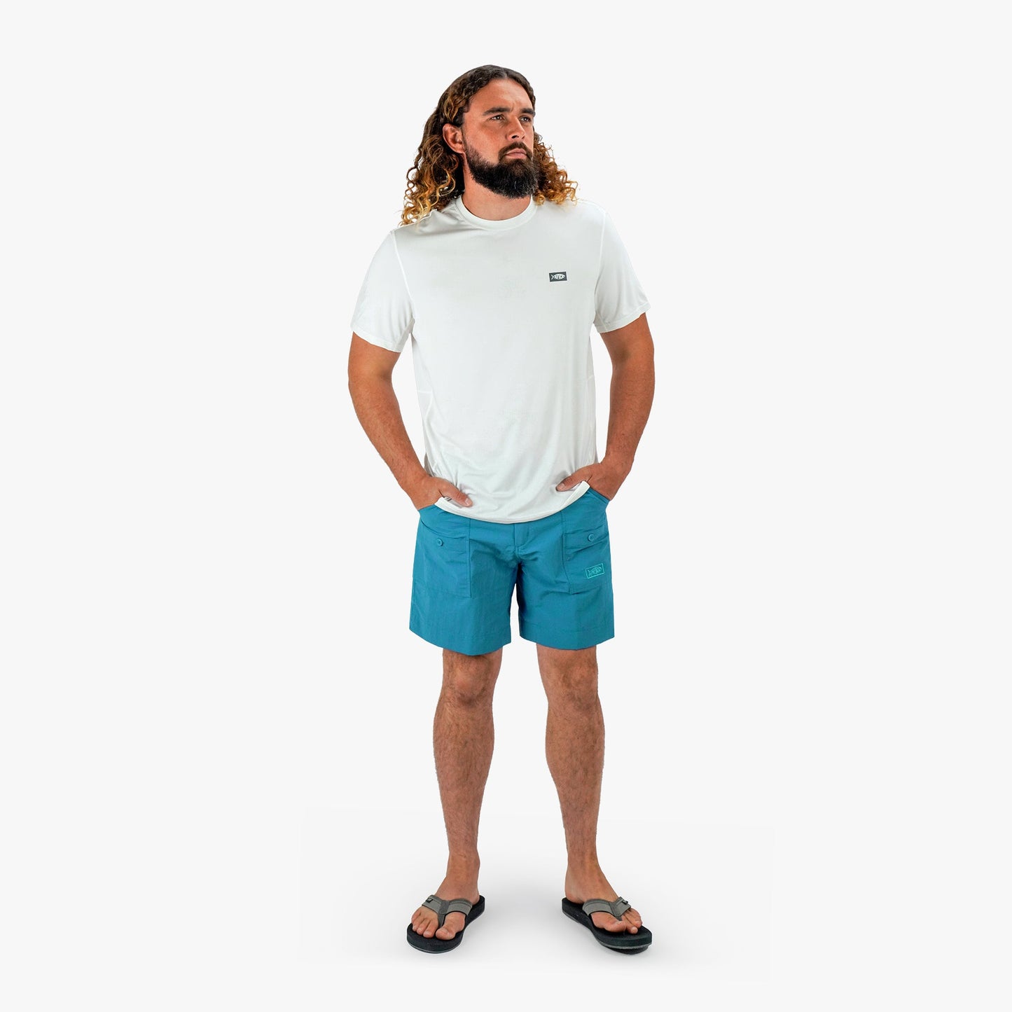 Mens Original Mens Fishing Shorts Long - Classic Colors - AFTCO - AFTCO