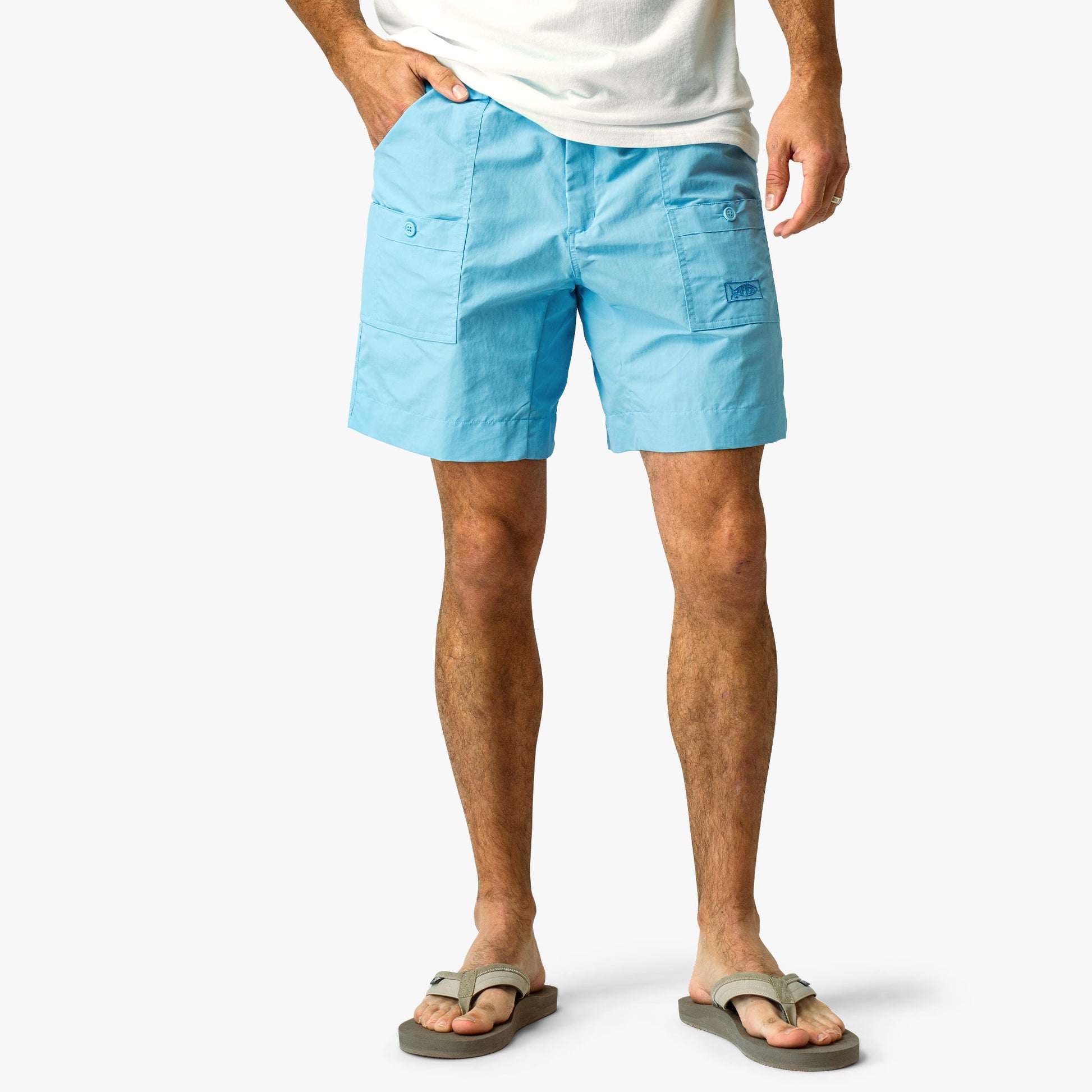 Mens Original Mens Fishing Shorts Long - Classic Colors - AFTCO - AFTCO
