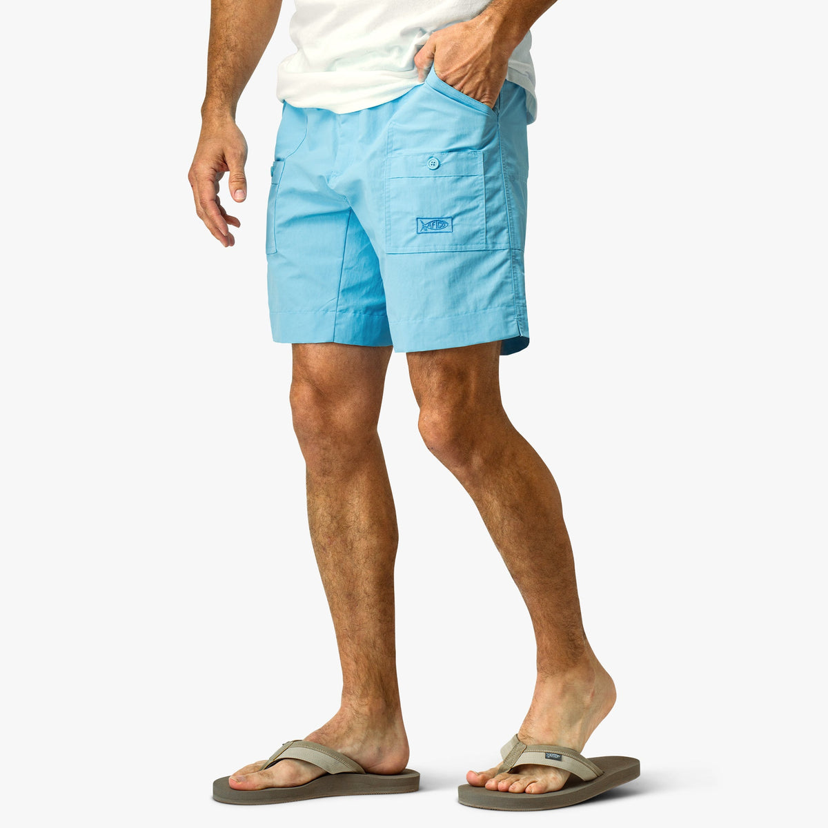 Mens Original Mens Fishing Shorts Long - Classic Colors - AFTCO - AFTCO