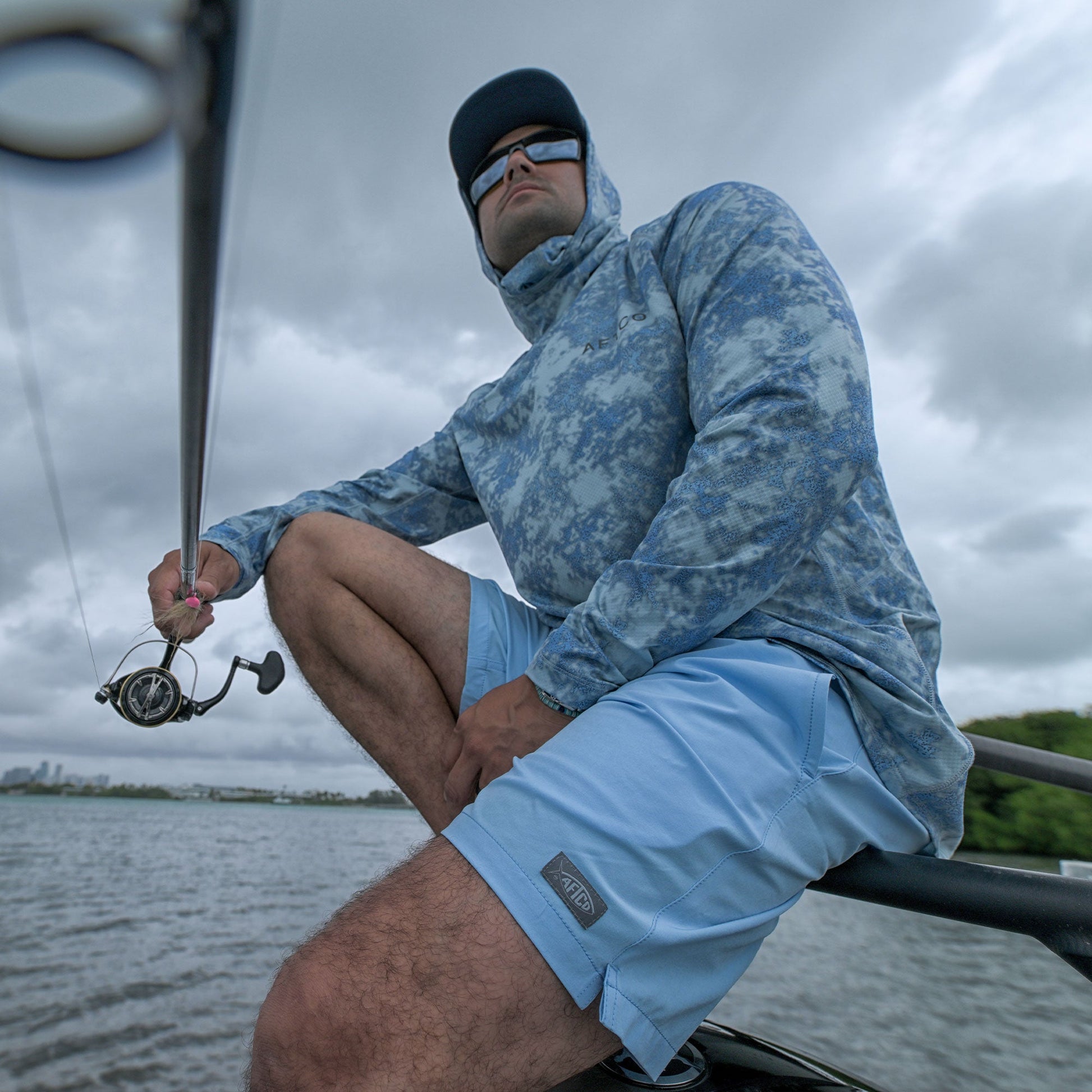 Mens Strike Printed Swim Trunks - AFTCO