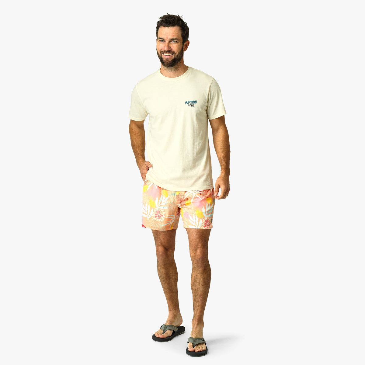 Mens Strike Printed Swim Trunks - AFTCO