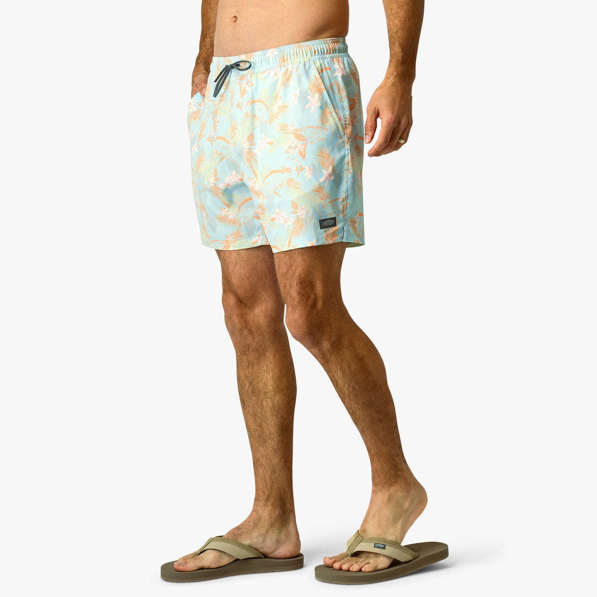Mens Strike Printed Swim Trunks - AFTCO