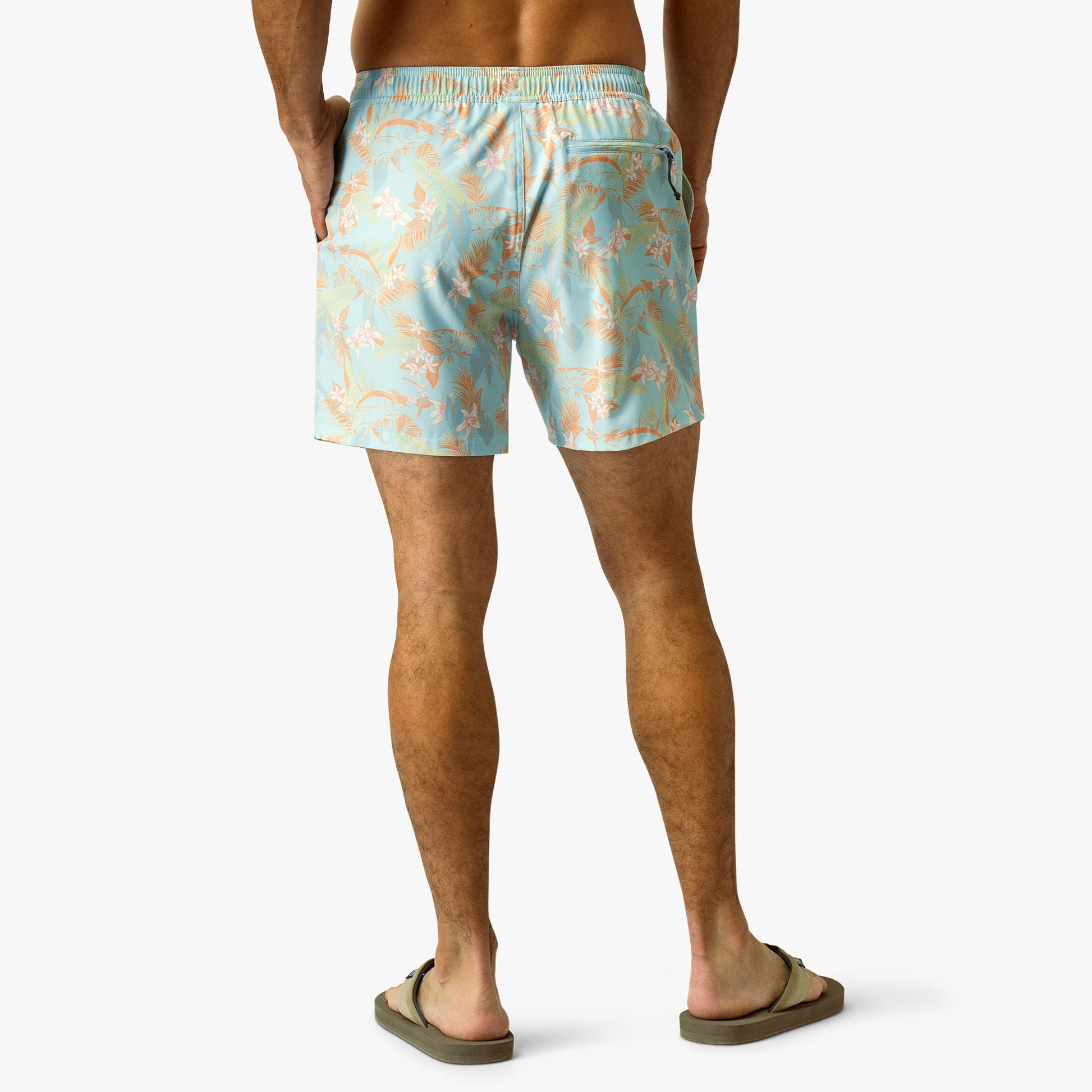 Mens Strike Printed Swim Trunks - AFTCO