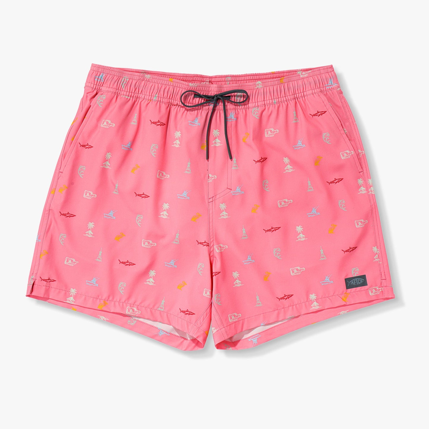 Mens Strike Printed Swim Trunks - AFTCO