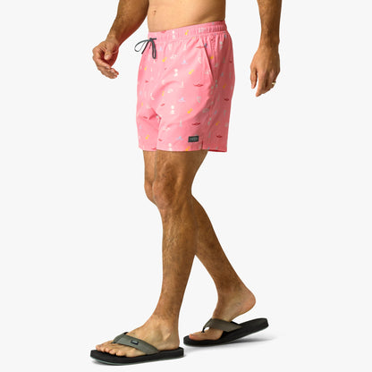 Mens Strike Printed Swim Trunks - AFTCO