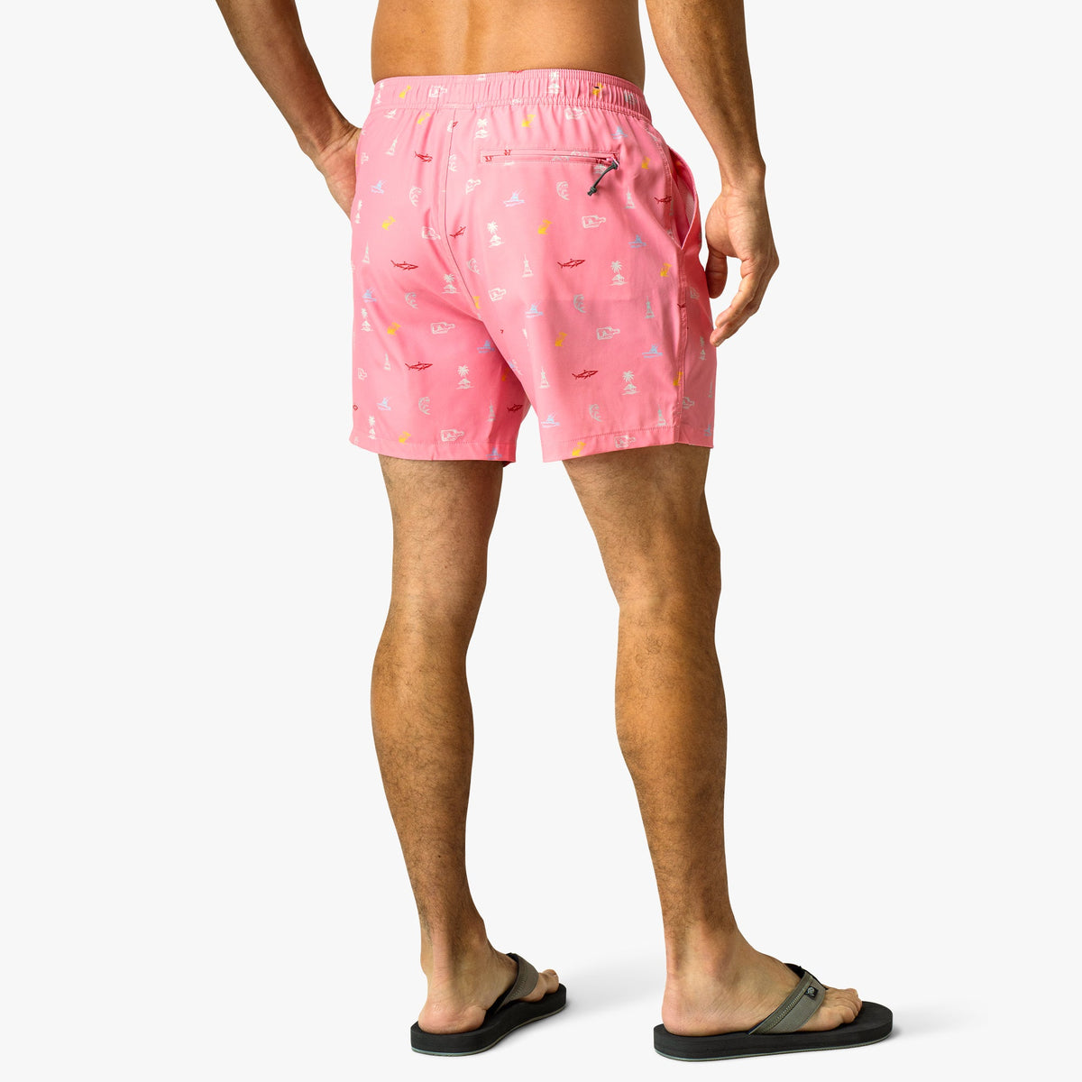 Mens Strike Printed Swim Trunks - AFTCO