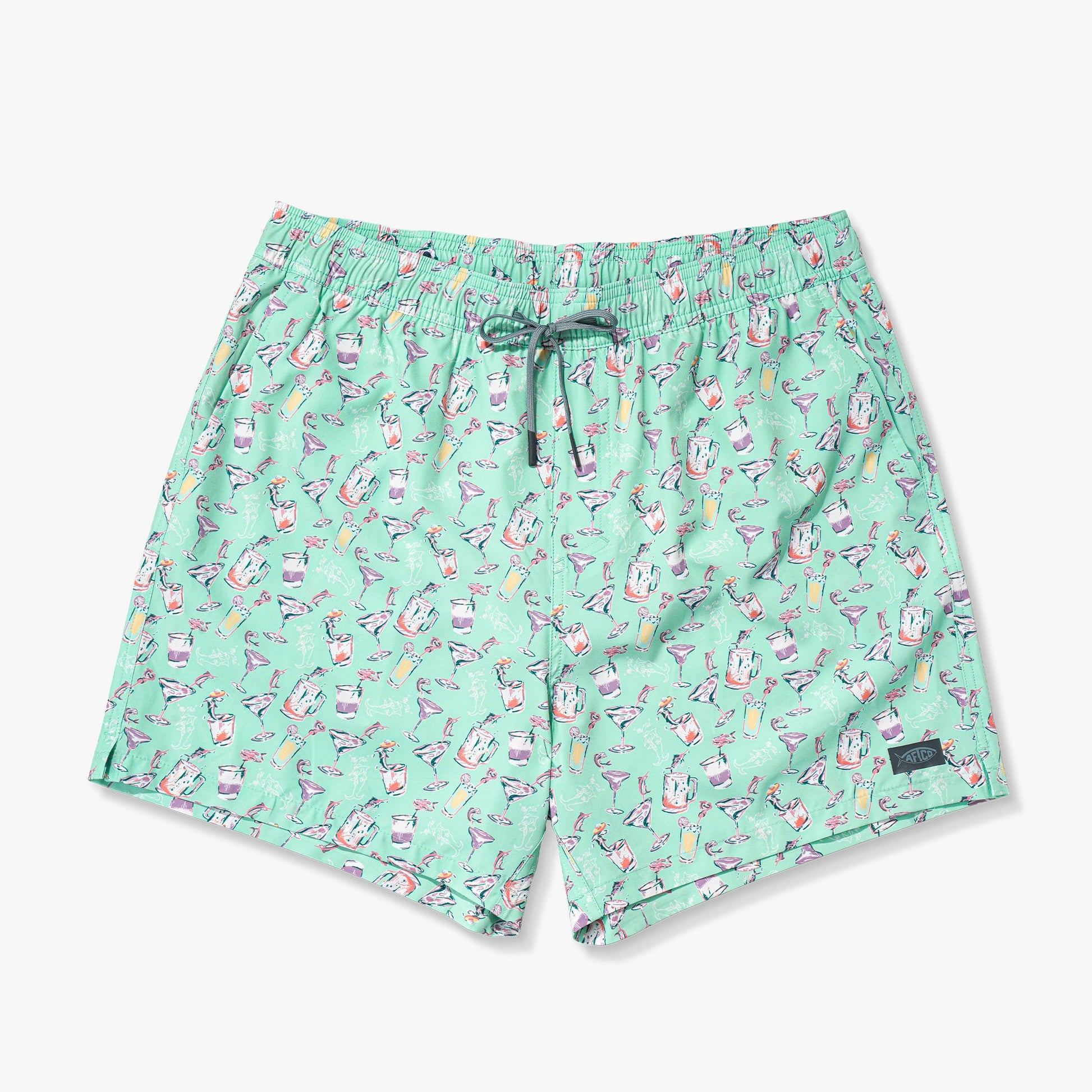 Mens Strike Printed Swim Trunks - AFTCO