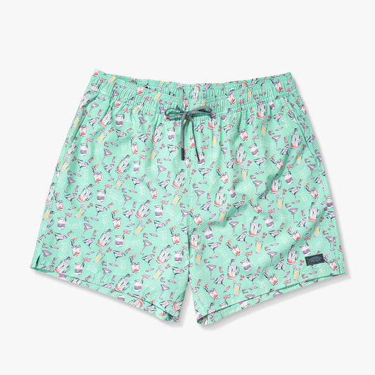 Mens Strike Printed Swim Trunks - AFTCO