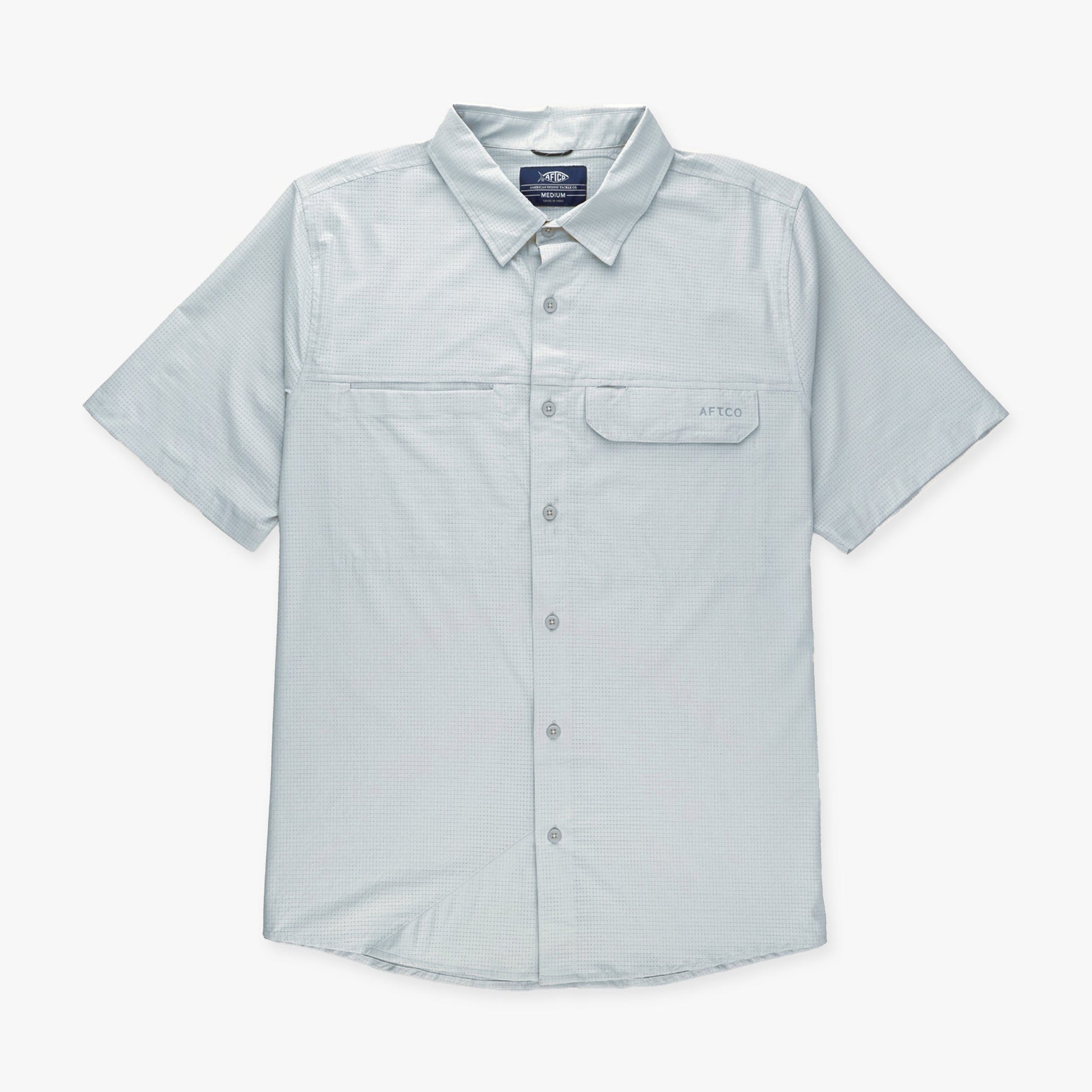 Mens Air O Mesh SS Button Down Fishing Shirt - AFTCO