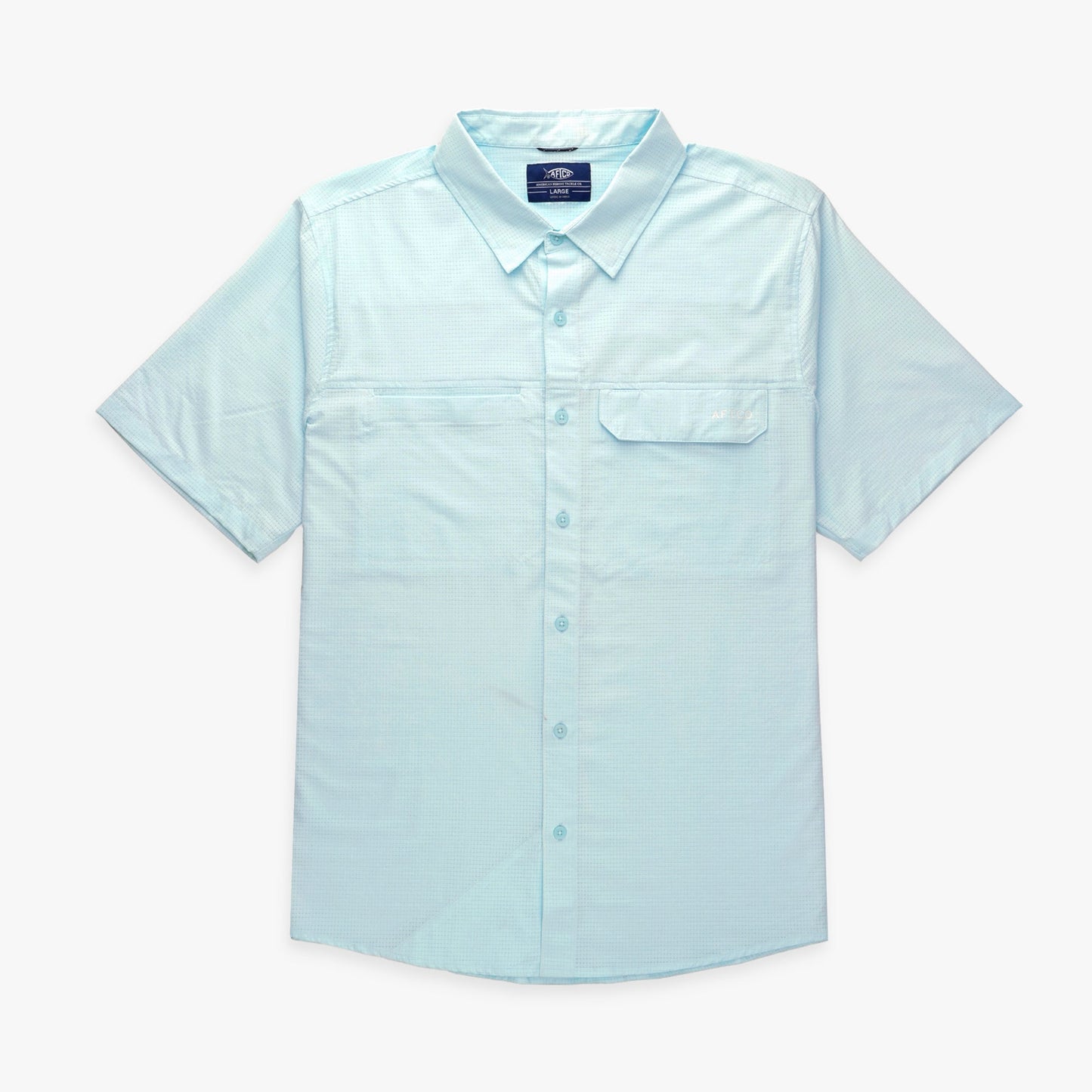 Mens Air O Mesh SS Button Down Fishing Shirt - AFTCO