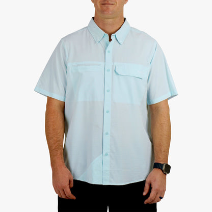 Mens Air O Mesh SS Button Down Fishing Shirt - AFTCO