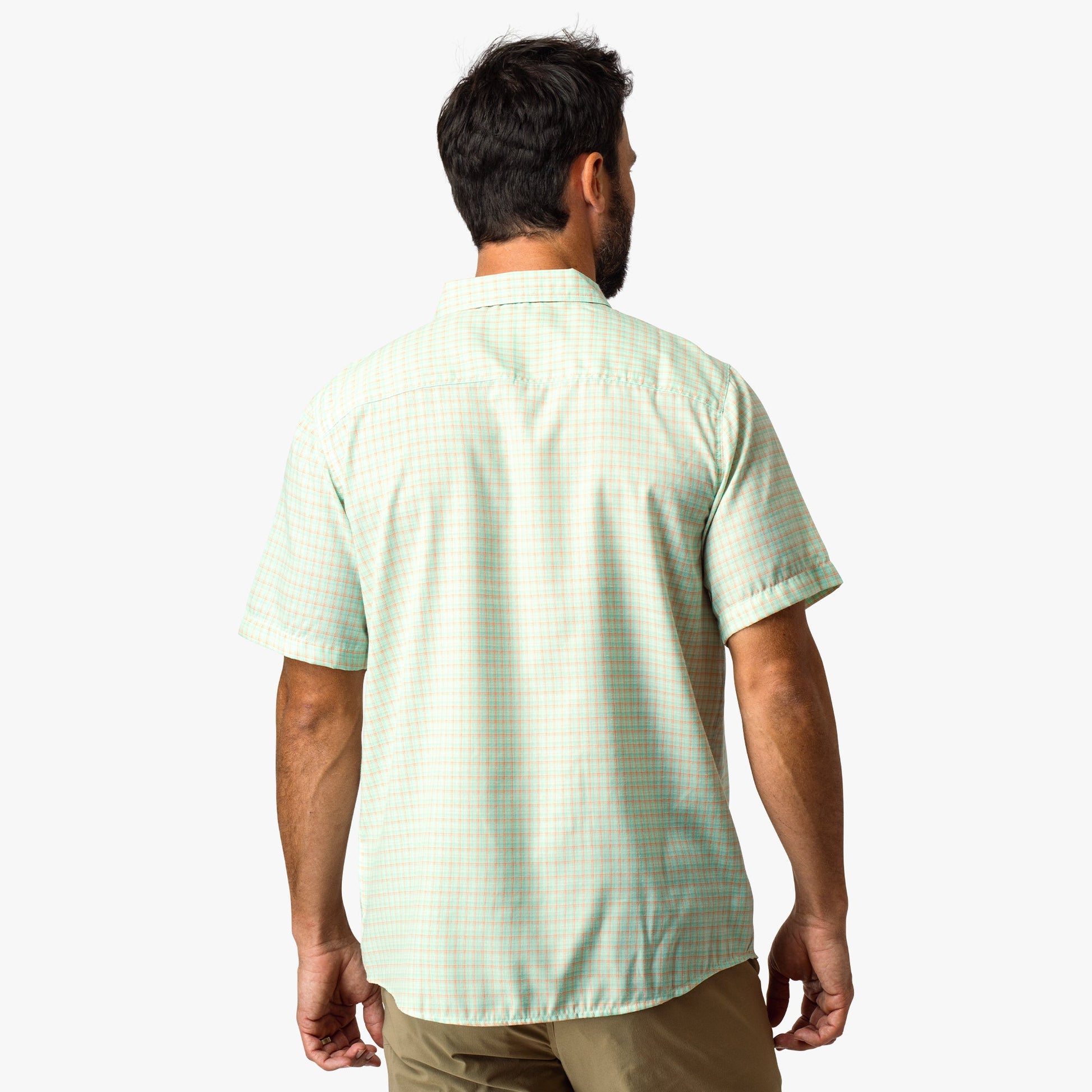 Mens Dorsal Short Sleeve Button Down Shirt - AFTCO