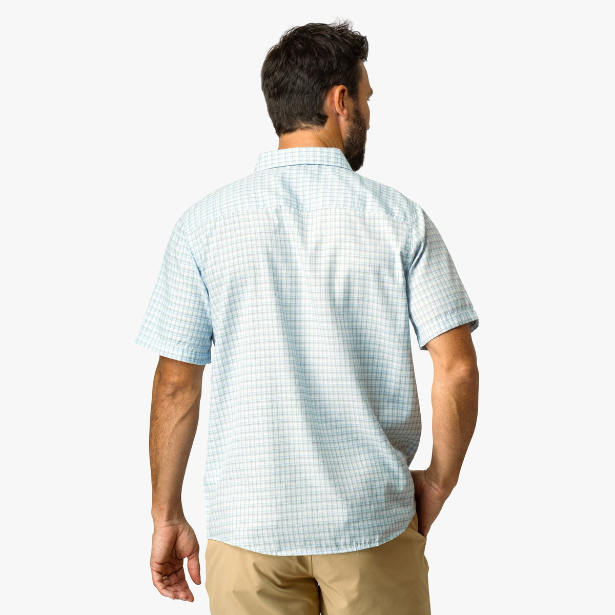 Mens Dorsal Short Sleeve Button Down Shirt - AFTCO
