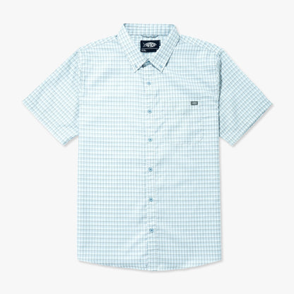 Mens Dorsal Short Sleeve Button Down Shirt - AFTCO