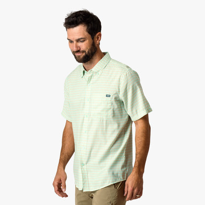 Mens Dorsal Short Sleeve Button Down Shirt - AFTCO