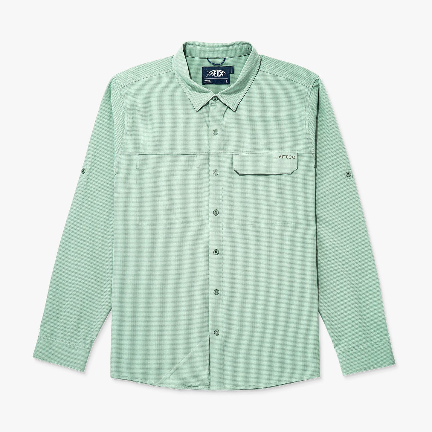 Mens Air-O Mesh LS Fishing Button Up Shirts - AFTCO