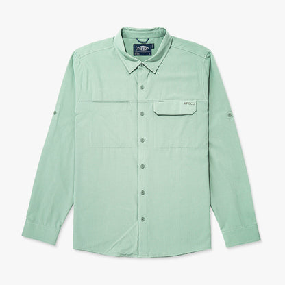 Mens Air-O Mesh LS Fishing Button Up Shirts - AFTCO