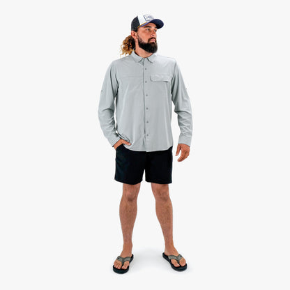 Mens Air-O Mesh LS Fishing Button Up Shirts - AFTCO