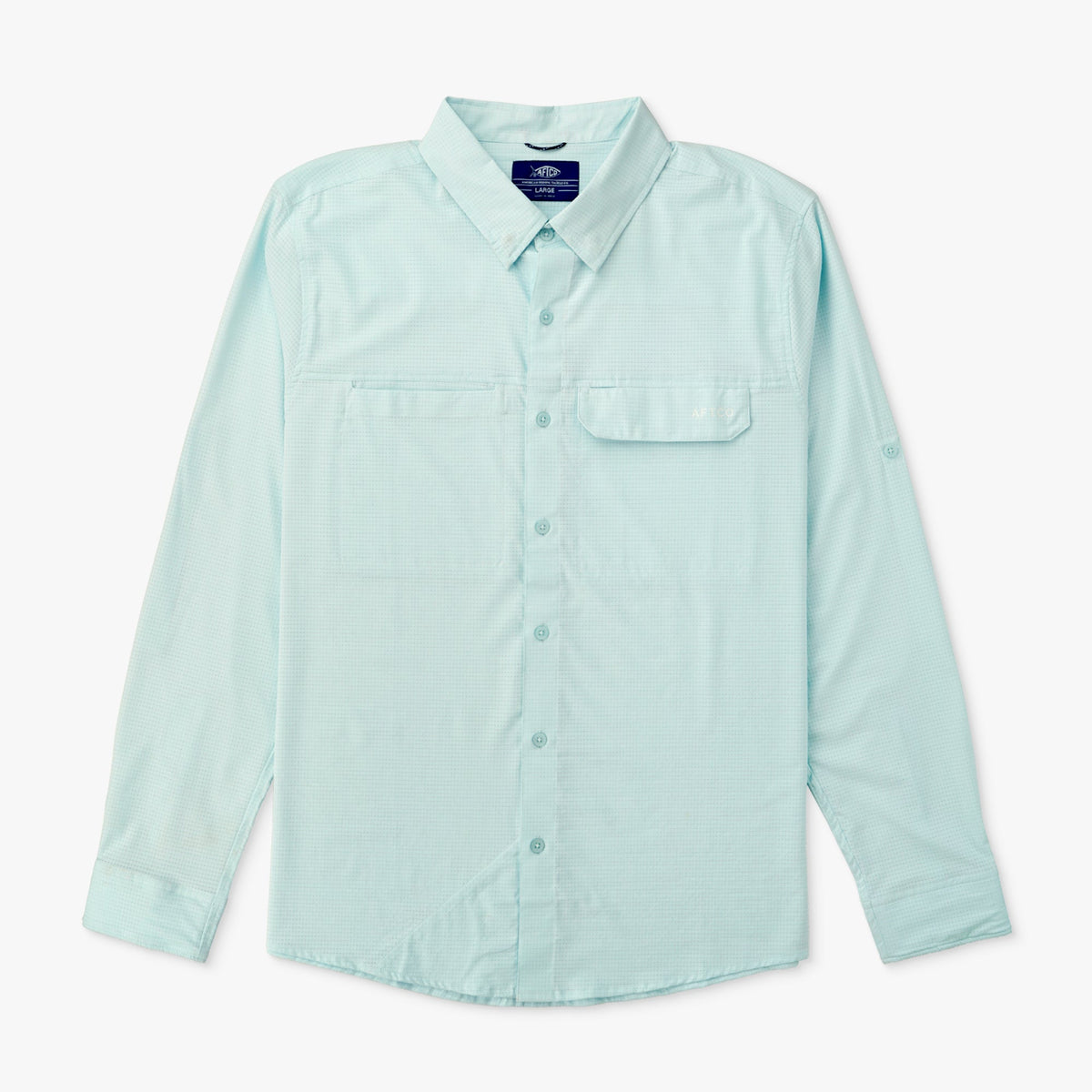 Mens Air-O Mesh LS Fishing Button Up Shirts - AFTCO