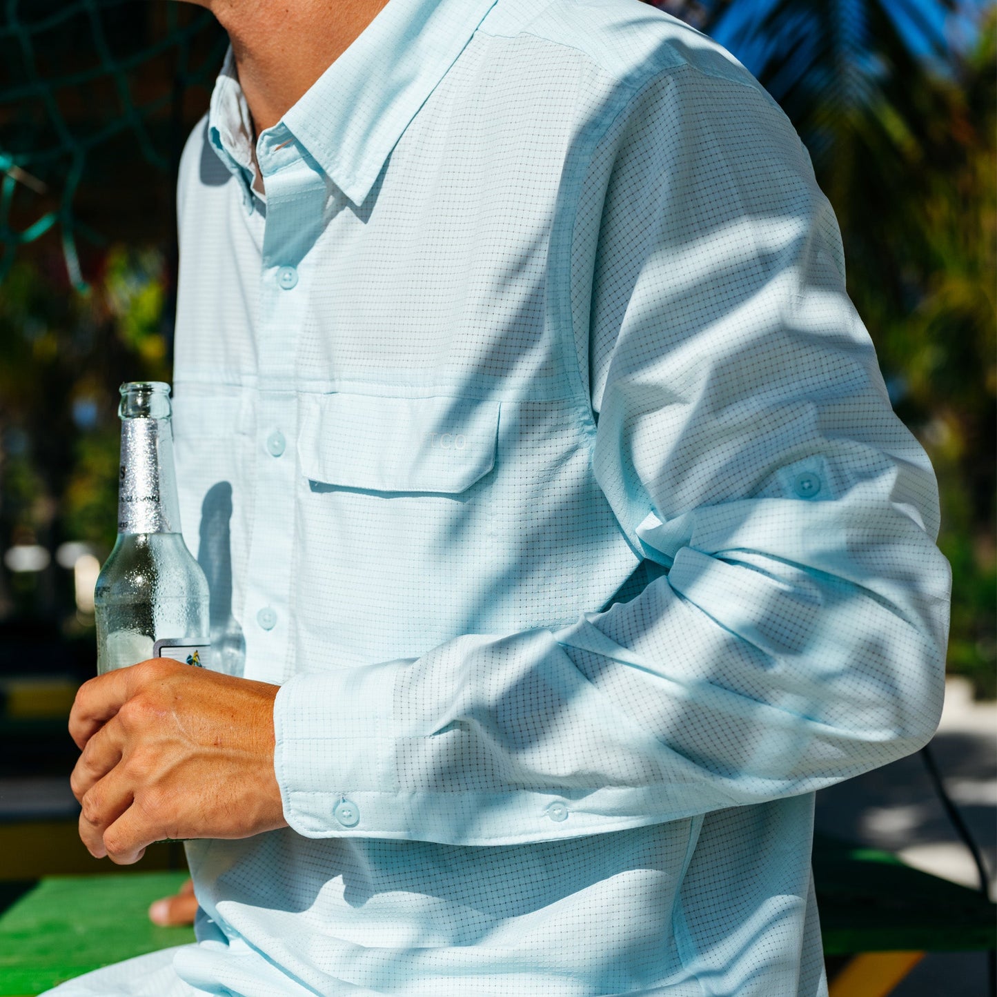 Mens Air-O Mesh LS Fishing Button Up Shirts - AFTCO
