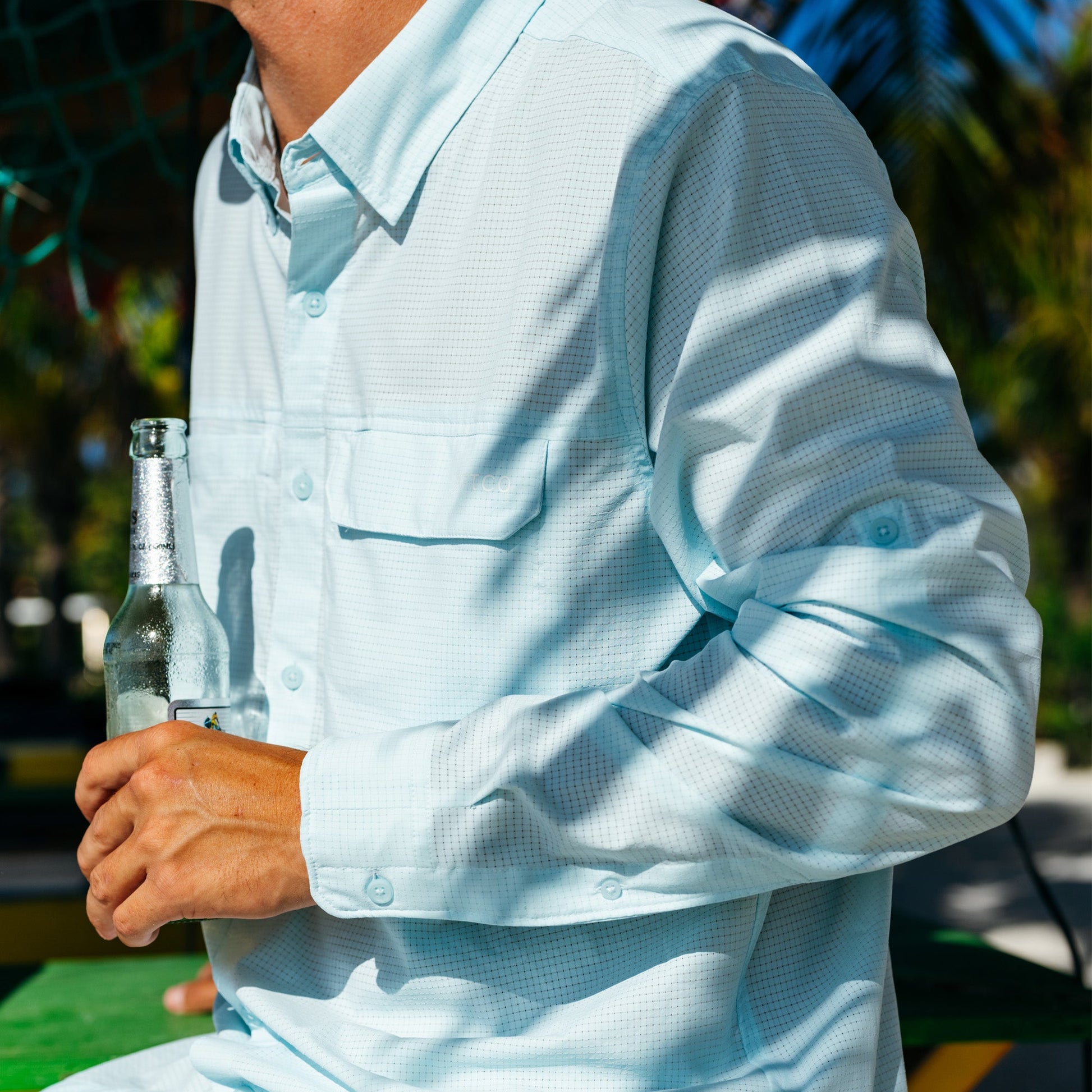 Mens Air-O Mesh LS Fishing Button Up Shirts - AFTCO