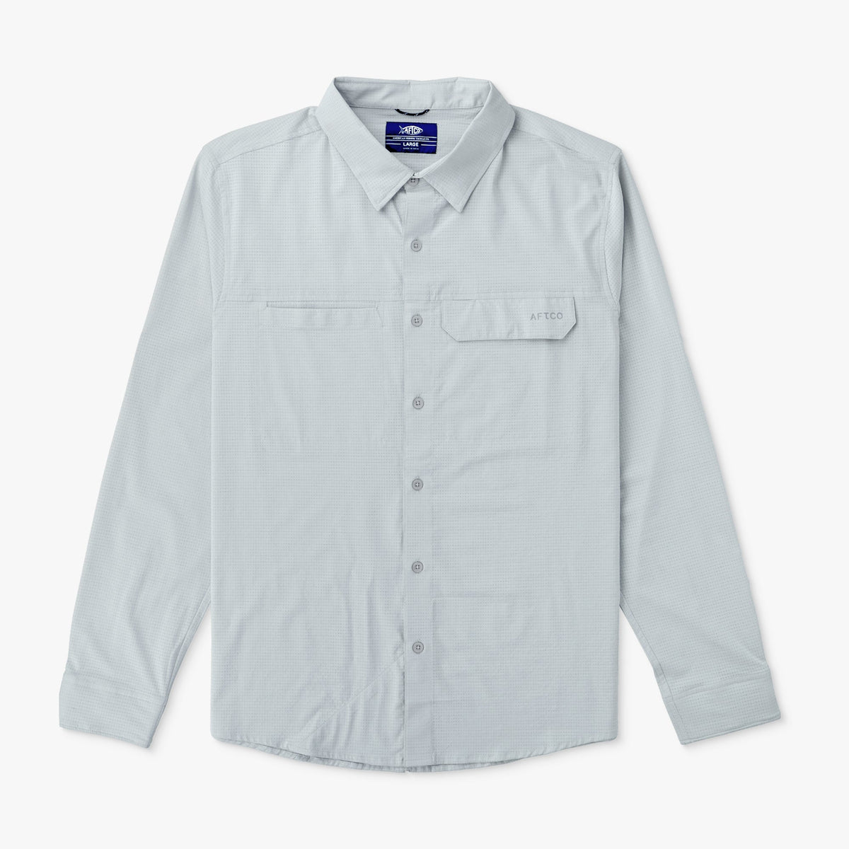 Mens Air-O Mesh LS Fishing Button Up Shirts - AFTCO