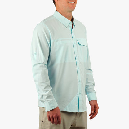 Mens Air-O Mesh LS Fishing Button Up Shirts - AFTCO