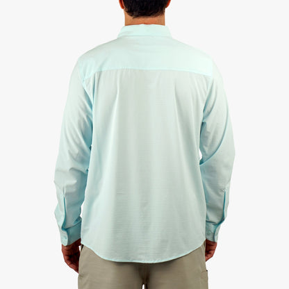 Mens Air-O Mesh LS Fishing Button Up Shirts - AFTCO