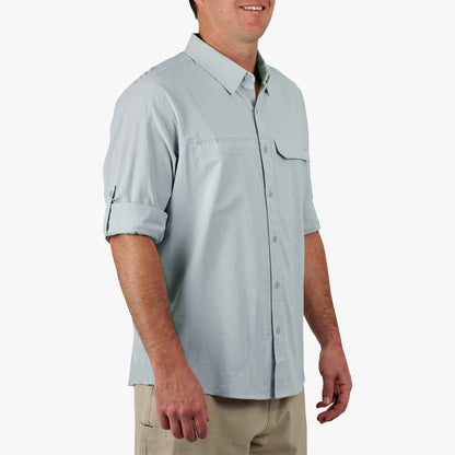 Mens Air-O Mesh LS Fishing Button Up Shirts - AFTCO